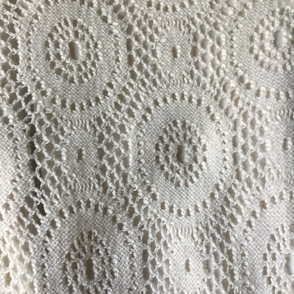 LAST CHANCE! Sonoma Size S Cream Lace Belted Dress - Picture 5 of 6